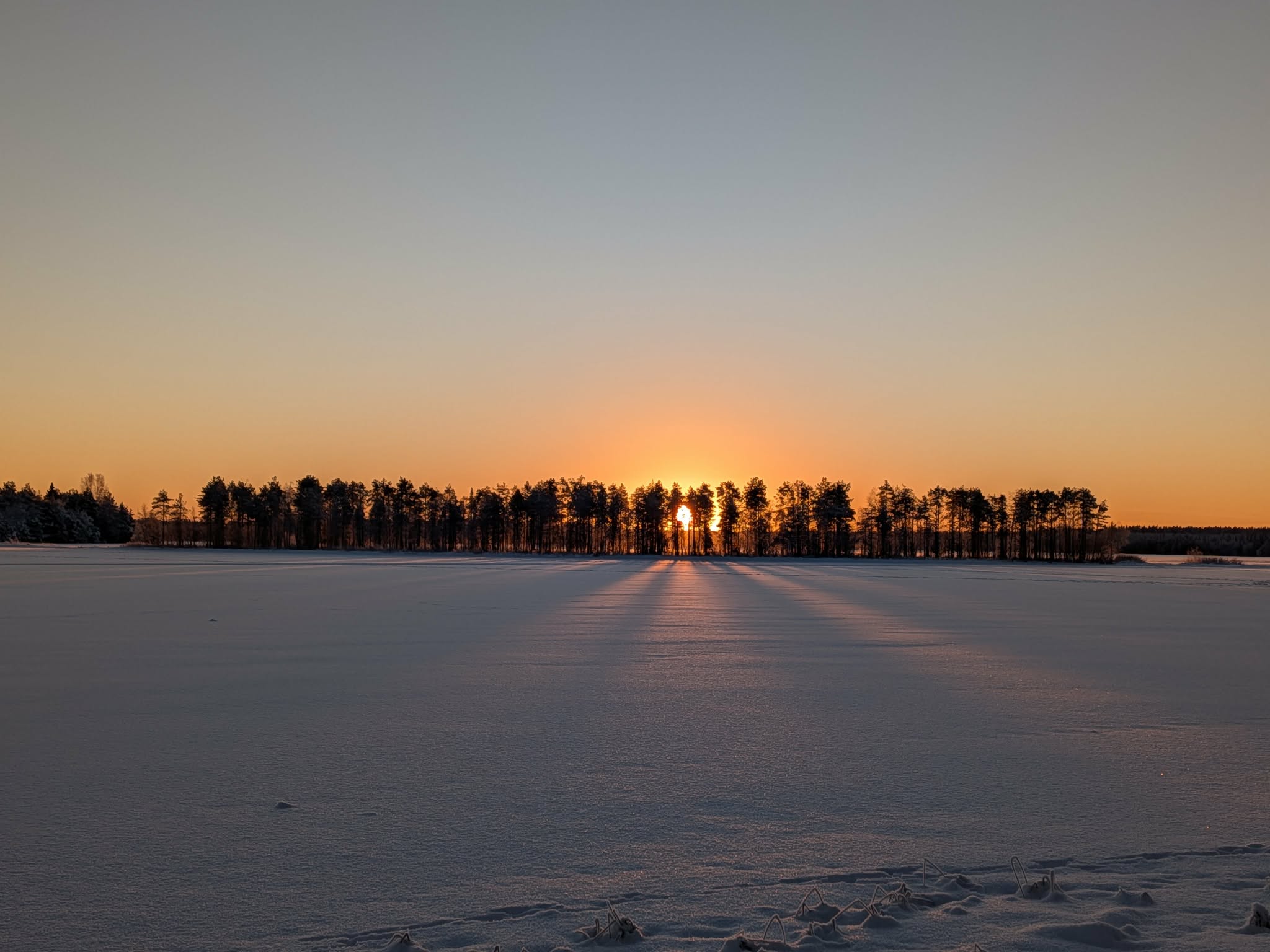sunset coucher de soleil lac posio kitka kuusamo